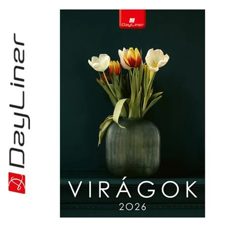 Naptár, fali, DAYLINER, "Virágok"