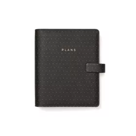 Kalendárium, gyűrűs, betétlapokkal, A5, FILOFAX "Moonlight", fekete