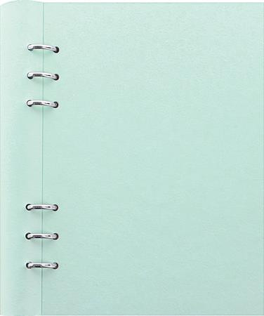 Tervező, naptár és füzet betéttel, A5, FILOFAX "Clipbook Classic Pastel", pasztellzöld