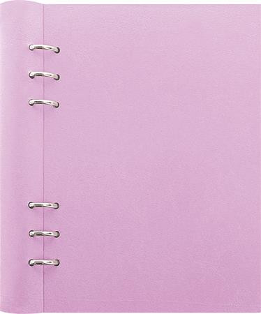 Tervező, naptár és füzet betéttel, A5, FILOFAX "Clipbook Pastel", pasztell-lila