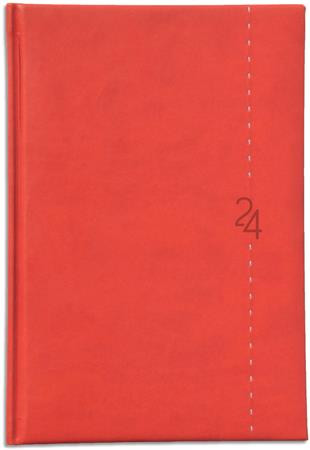 Zsebnaptár, álló elrendezésű, TOPTIMER "Linea", piros