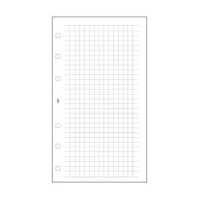 Kalendárium betét, jegyzetlap, "L", kockás, SATURNUS, fehér
