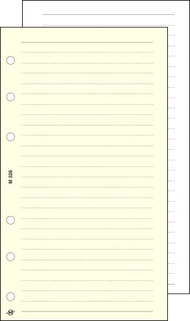 Kalendárium betét, jegyzetlap, "M", vonalas, SATURNUS, chamois