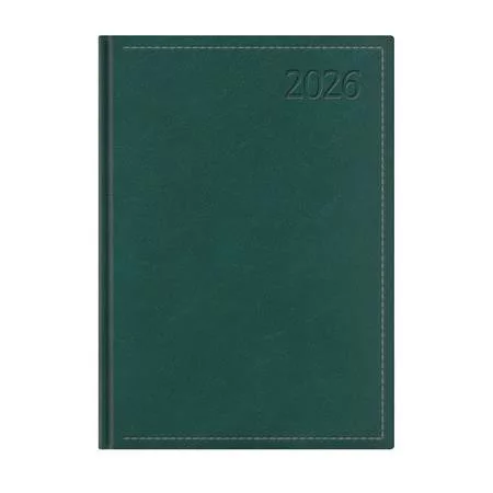 Naptár, tervező, A4, heti, TOPTIMER "Traditional", zöld