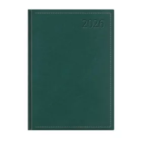 Naptár, tervező, B5, napi, TOPTIMER "Traditional", zöld