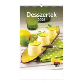 Naptár, fali, TOPTIMER "Desszertek"