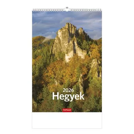 Naptár, fali, TOPTIMER "Hegyek"