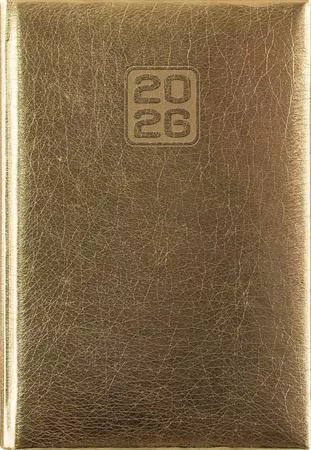 Naptár, tervező, A5, napi, DAYLINER, "Mirror", arany