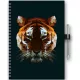 Naptár, tervező, A5, heti, DAYLINER, "InSpiral", tiger
