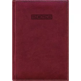   Naptár, tervező, B5, heti, DAYLINER, "Sherwood", barnásvörös