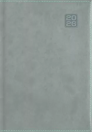 Naptár, tervező, B5, heti, DAYLINER "Square", szürkéskék