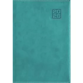   Naptár, tervező, B5, heti, DAYLINER "Square", türkiz