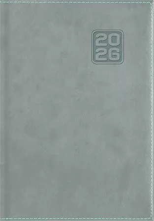 Naptár, tervező, B6, heti, DAYLINER "Square", szürkéskék