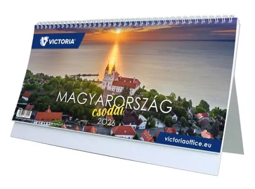 Naptár, asztali, álló, VICTORIA OFFICE "Magyarország Csodái" (2027 évi)