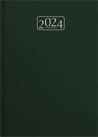 Naptár, tervező, A5, napi, VICTORIA OFFICE "Chrono", zöld (2024 évi)