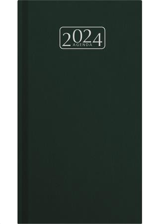 Zsebnaptár, álló elrendezésű, VICTORIA OFFICE "Chrono", zöld (2024 évi)