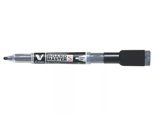 Táblamarker, törlőkupakkal, 1,3 mm, EF, kúpos, PILOT "V-Board Master S", fekete