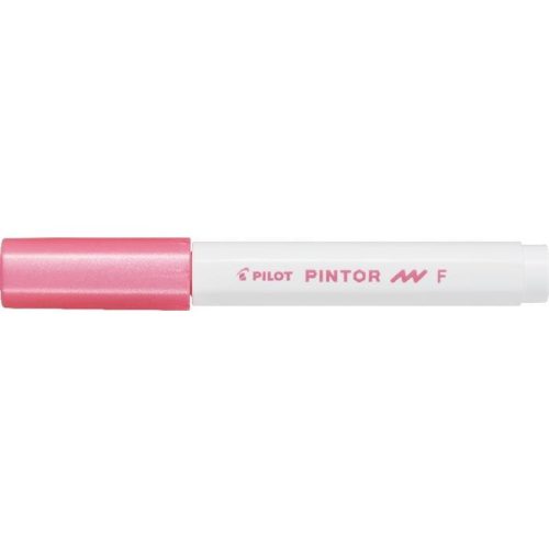 Dekormarker, 1 mm, PILOT "Pintor F", metál rózsaszín