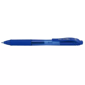   Zseléstoll, 0,35 mm, nyomógombos, PENTEL "EnerGelX BL107", sötétkék