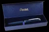 Zseléstoll, 0,35 mm, rotációs, diplomatakék tolltest, PENTEL "EnerGel BL-2007" fekete, ajándék kék betéttel