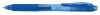 Zseléstoll, 0,25 mm, nyomógombos, PENTEL "EnerGelX BLN105", kék