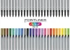Tűfilc készlet, 0,4 mm, PENTEL "Pointliner", 24 különböző szín