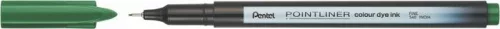 Tűfilc, 0,4 mm, PENTEL "Pointliner", fenyőzöld