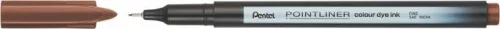 Tűfilc, 0,4 mm, PENTEL "Pointliner", dióbarna