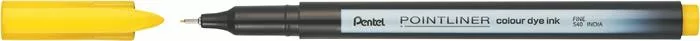 Tűfilc, 0,4 mm, PENTEL "Pointliner", citromsárga