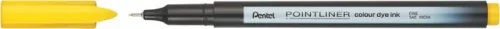 Tűfilc, 0,4 mm, PENTEL "Pointliner", citromsárga