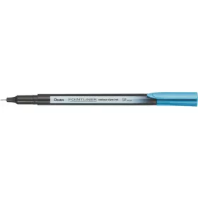 Tűfilc, 0,4 mm, PENTEL "Pointliner", türkizkék