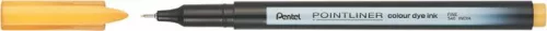 Tűfilc, 0,4 mm, PENTEL "Pointliner", okkersárga