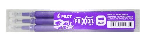 Rollertoll betét, 0,25 mm, törölhető, PILOT "Frixion Ball/Clicker", lila