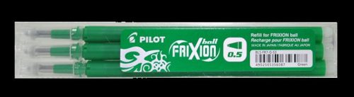 Rollertoll betét, 0,25 mm, törölhető, PILOT "Frixion Ball/Clicker", zöld