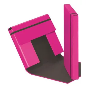   Füzetbox, A4, 40 mm, karton, PAGNA "Trend", sötét rózsaszín