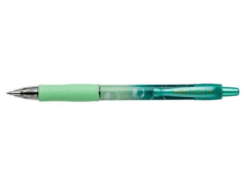 Zseléstoll, 0,32 mm, nyomógombos, PILOT "G-2 Green Bubble", kék