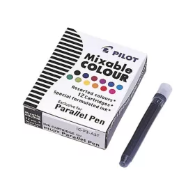   Töltőtoll patron, PILOT "Parallel Pen", 12 különböző szín