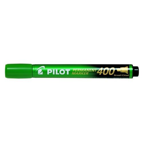 Alkoholos marker, 1,5-4 mm, vágott, PILOT "Permanent Marker 400", zöld