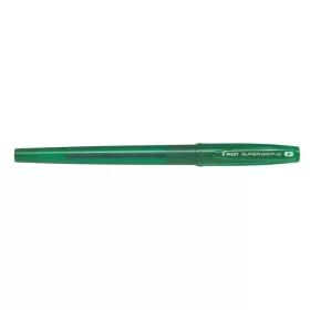   Golyóstoll, 0,22 mm, kupakos, PILOT "Super Grip G", zöld