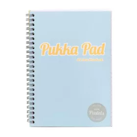 Spirálfüzet, A5, vonalas, 100 lap, PUKKA PAD "Pastel Jotta Pad", vegyes szín
