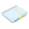 Spirálfüzet, A5, vonalas, 100 lap, PUKKA PAD "Pastel project book", vegyes szín