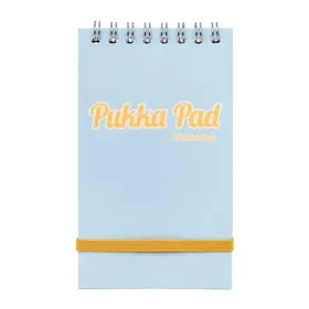 Jegyzetfüzet, spirálozott, A7, vonalas, 50 lap, PUKKA PAD "Pastel", vegyes színek