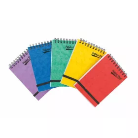   Jegyzetfüzet, 202x127 mm, vonalas, 150 lap, PUKKA PAD "Pressbooard", vegyes színek