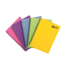   Spirálfüzet, A4, vonalas, 60 lap, PUKKA PAD "Pressboard", vegyes szín