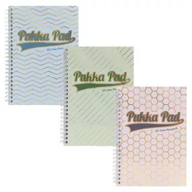   Spirálfüzet, A5, vonalas, 100 lap, PUKKA PAD "Haze Jotta", vegyes szín