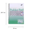 Spirálfüzet, A4, vonalas, 100 lap, PUKKA PAD "Irlen Jotta Green"
