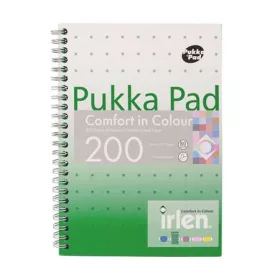 Spirálfüzet, A5, vonalas, 100 lap, PUKKA PAD "Irlen Jotta Green"