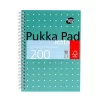 Spirálfüzet, A5, vonalas, 100 lap, PUKKA PAD, "Metallic Jotta"