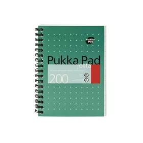   Spirálfüzet, A6, vonalas, 100 lap, PUKKA PAD, "Metallic Jotta"