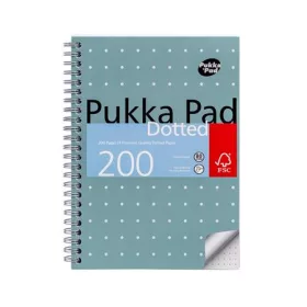 Spirálfüzet, A5, pontrácsos, 100 lap, PUKKA PAD "Metallic Jotta"